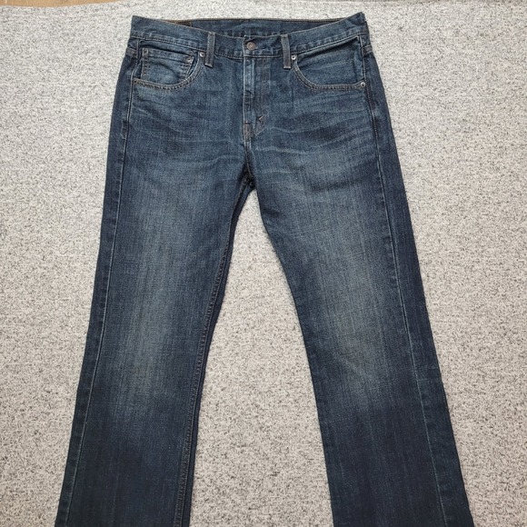Levi's 527 Jeans Men's W33 L32 Dark Wash Denim Bootcut Style Classic Relaxed Fit - Picture 1 of 11